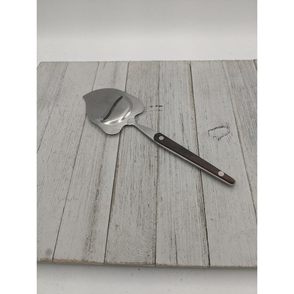 Vintage Stainless Steel Cheese Plane Slicer -Meat Knife - Planer Wood Handle #3 - Picture 4 of 7